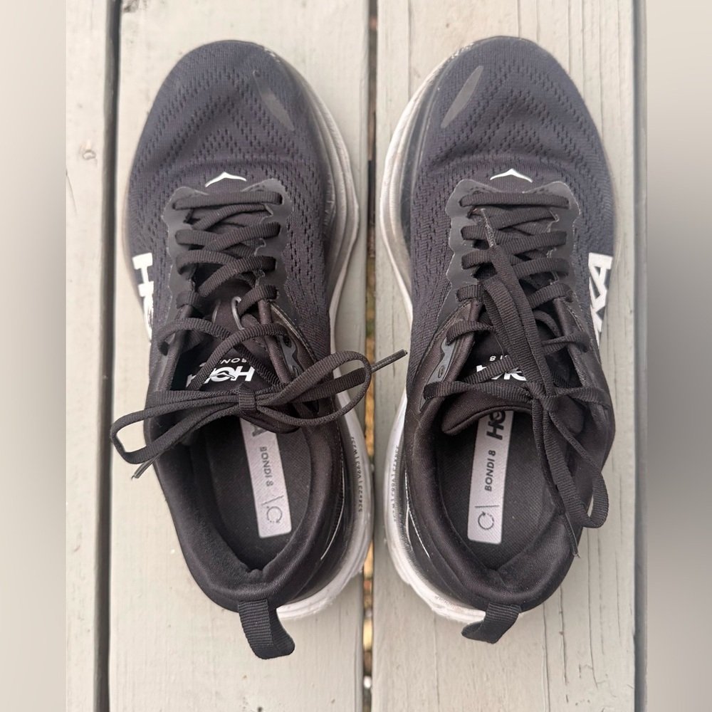 Hoka Bondi 8 Women’s Black Athletic Shoes